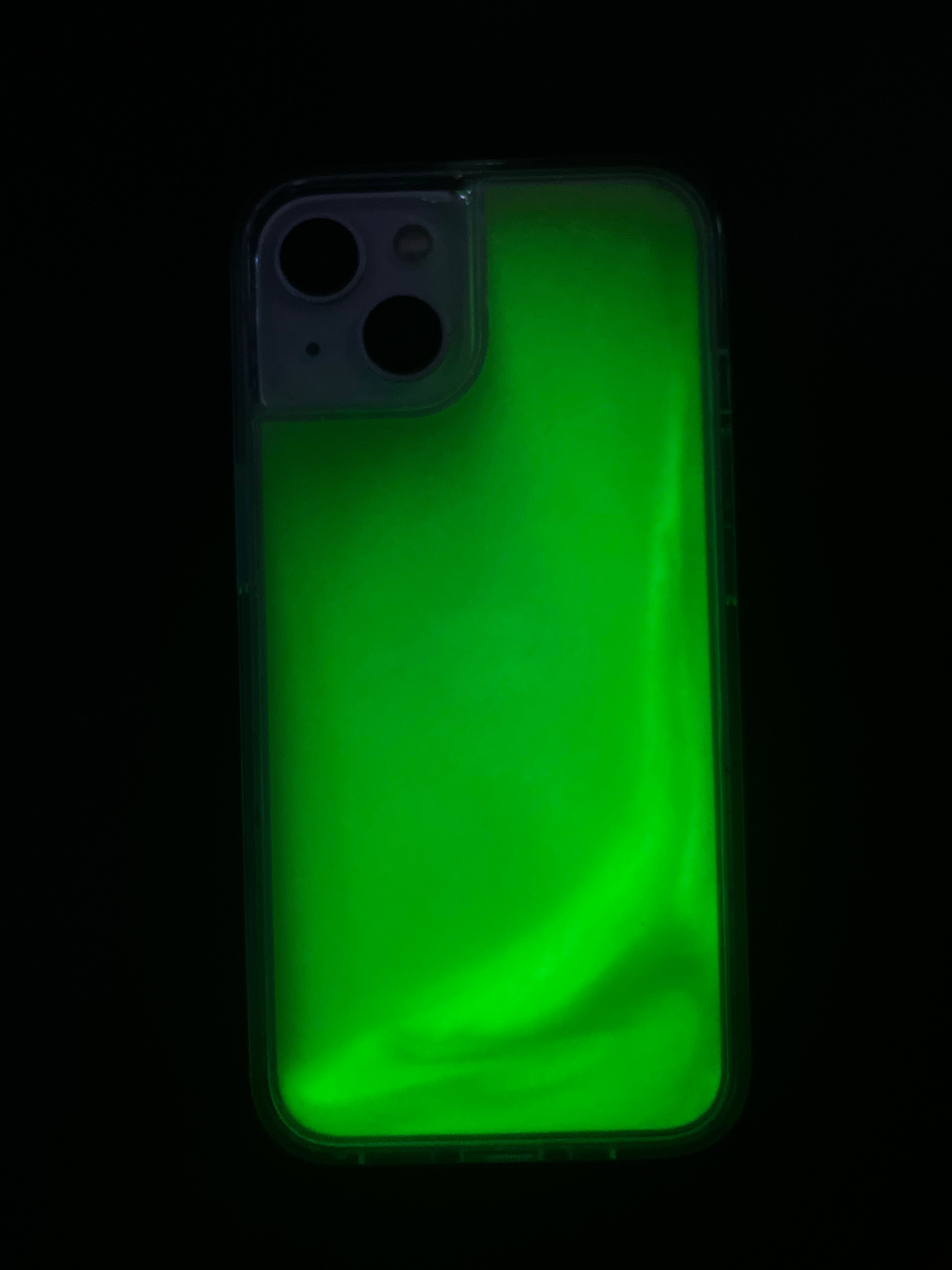 Luminous Quicksand iPhone Case - Green Edition